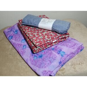 Fabric Flower Prints Pound New Lot 5 lb Vintage Collectible